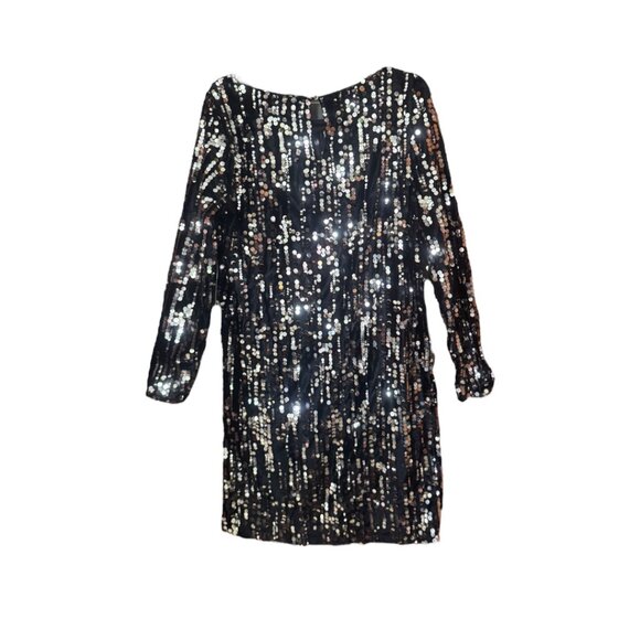 Tribal Femme Black Velvet Spangle Dress NWT - Picture 2 of 5